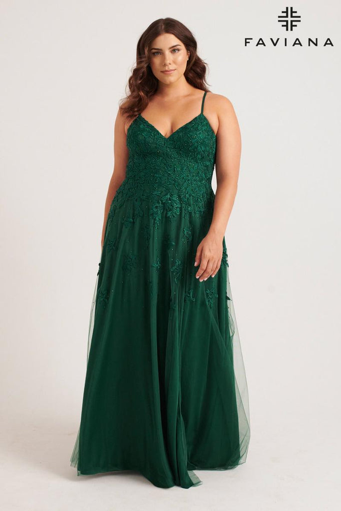 Faviana Plus Sizes Dress 9552