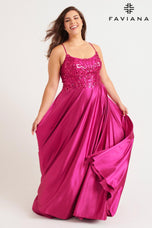 Faviana Plus Sizes Dress 9582