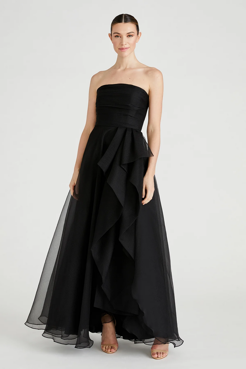 Theia Strapless Draped "Teresa" Evening Gown 8817572