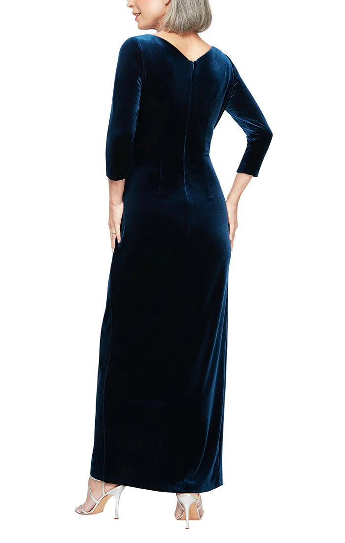 Alex Evenings Velvet Evening Dress 84918583