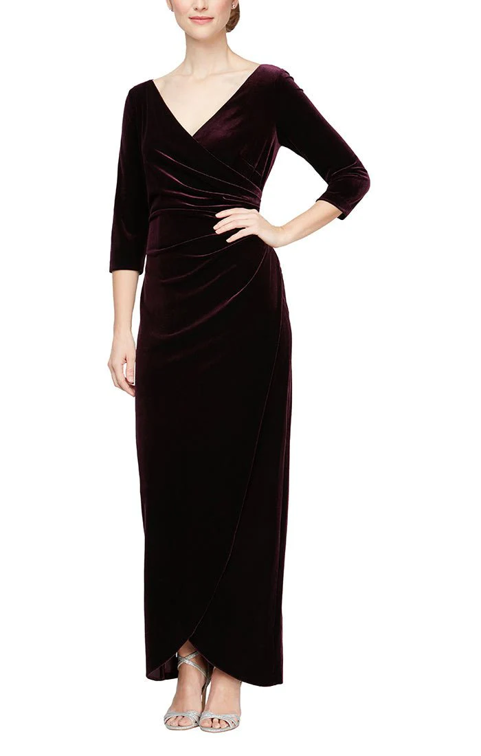 Alex Evenings Velvet Evening Dress 81918583