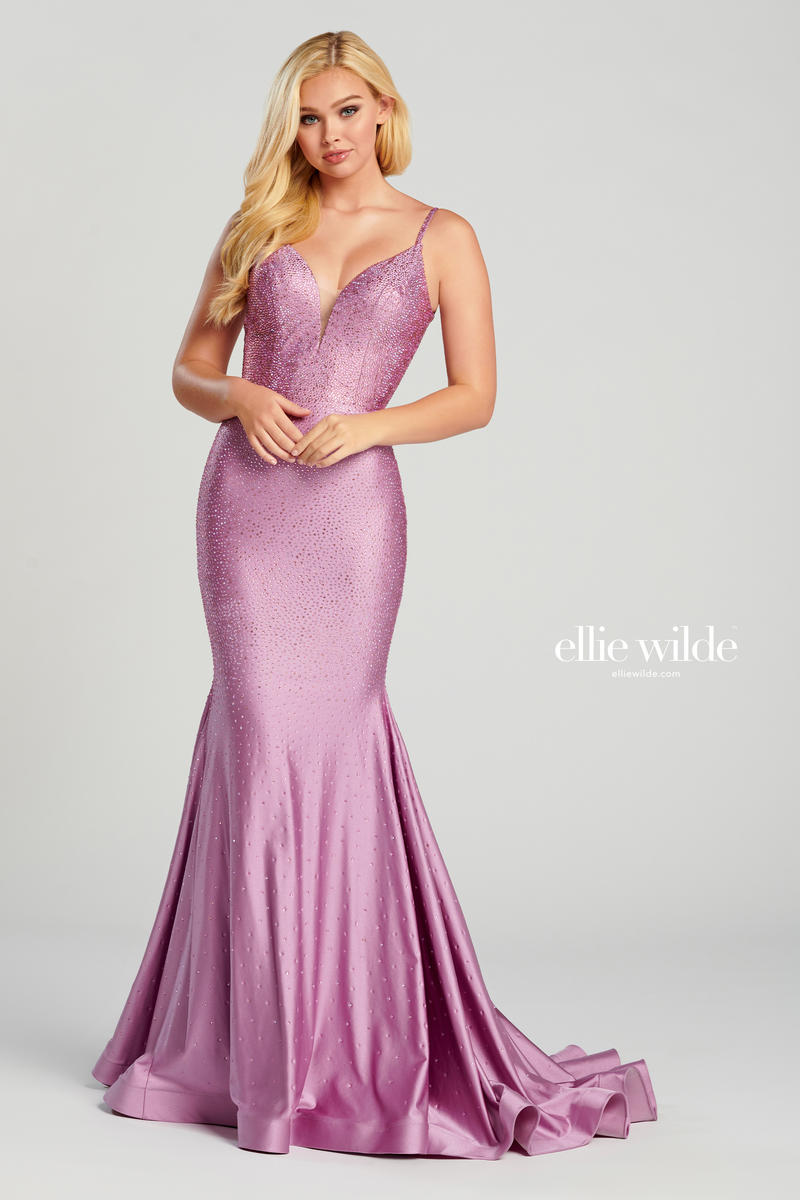 Ellie Wilde Beaded Long Dress EW120012