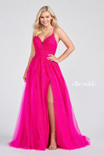 Ellie Wilde A-Line V-Neck Prom Dress EW122014