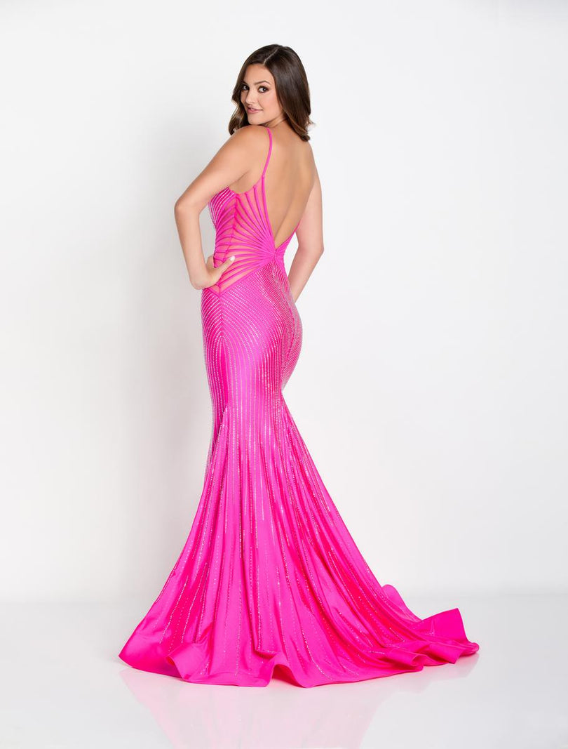 Ellie Wilde Long Hot Stone Prom Dress EW34004