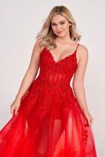 Ellie Wilde Long Illusion Prom Dress EW34032