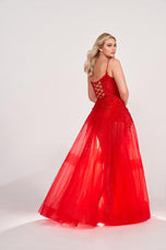 Ellie Wilde Long Illusion Prom Dress EW34032