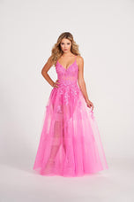 Ellie Wilde Long Illusion Prom Dress EW34032