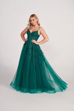 Ellie Wilde Corset Bodice Ball Gown Prom Dress EW34036 - B