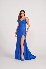 Ellie Wilde Hot Stone Slit Prom Dress EW34039