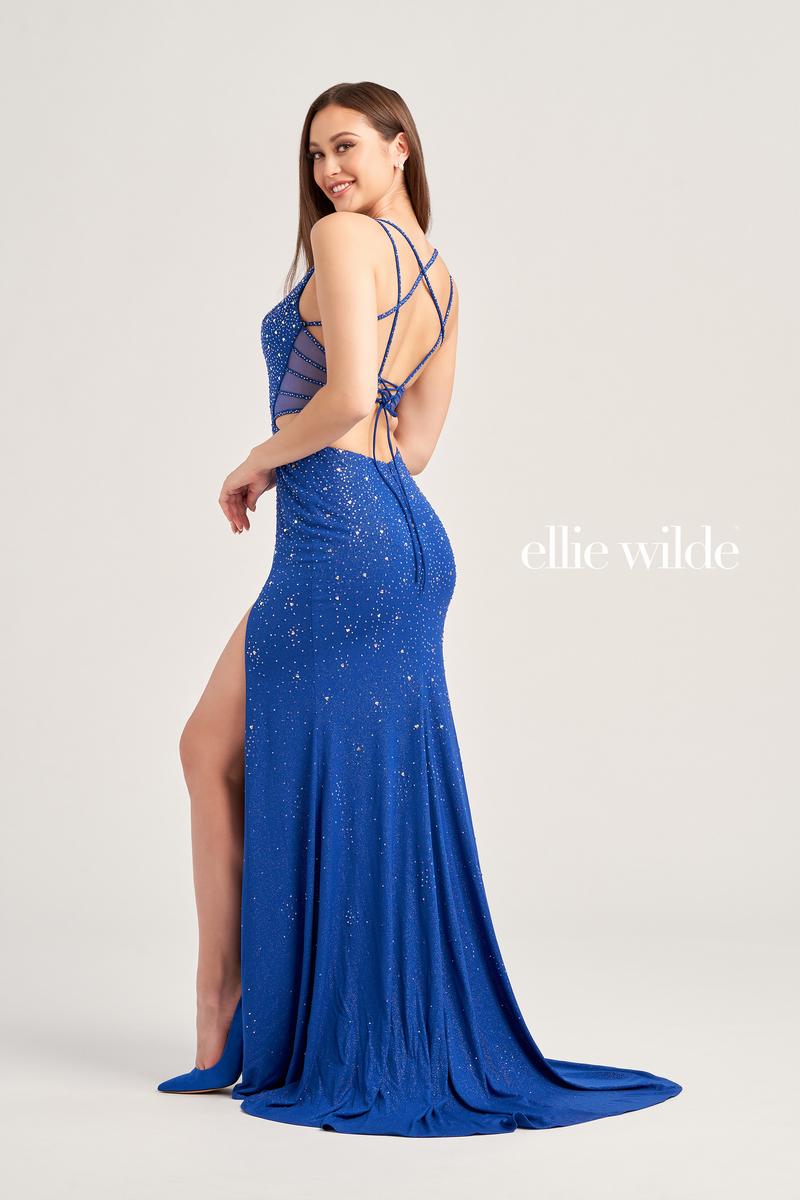 Ellie Wilde Open Back Prom Dress EW35064