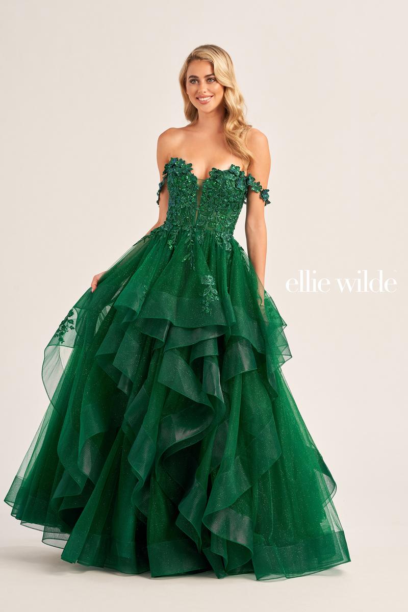 Ellie Wilde Off Shoulder Ball Gown EW35084 - B