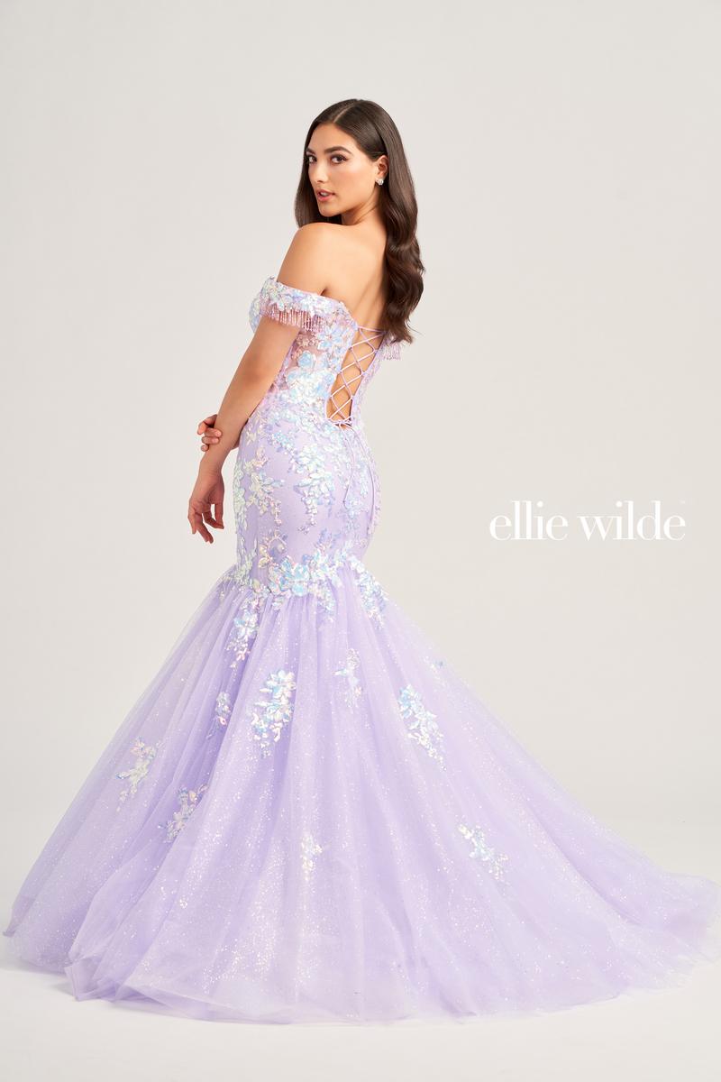 Ellie Wilde Mermaid Off Shoulder Prom Dress EW35219