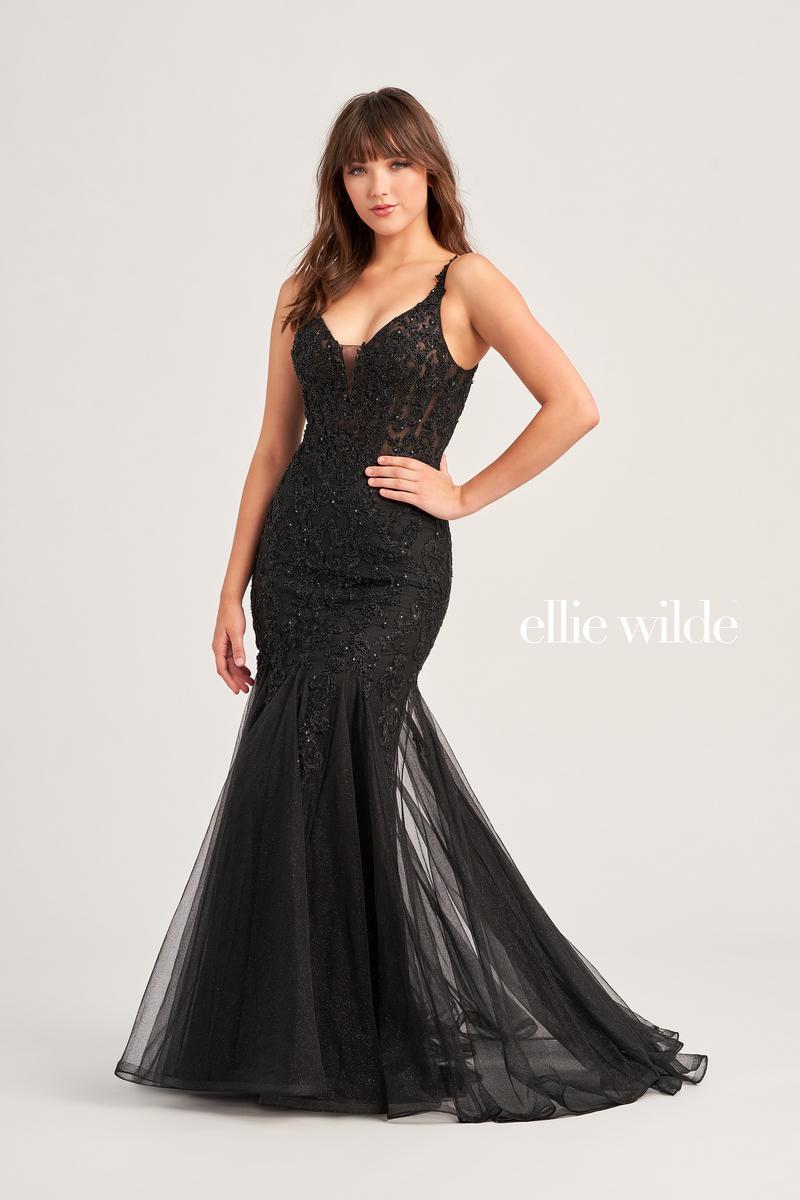 Ellie Wilde Lace Mermaid Prom Dress EW35227