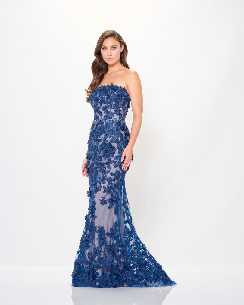 Ivonne D by Mon Cheri 3D Floral Evening Dress ID6205 – Terry Costa