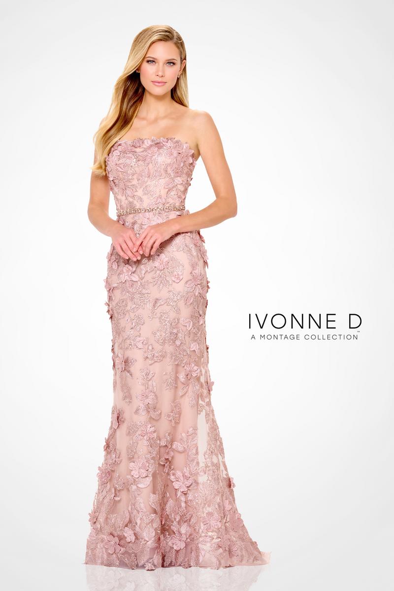 Ivonne D by Mon Cheri 3D Floral Evening Dress ID6205