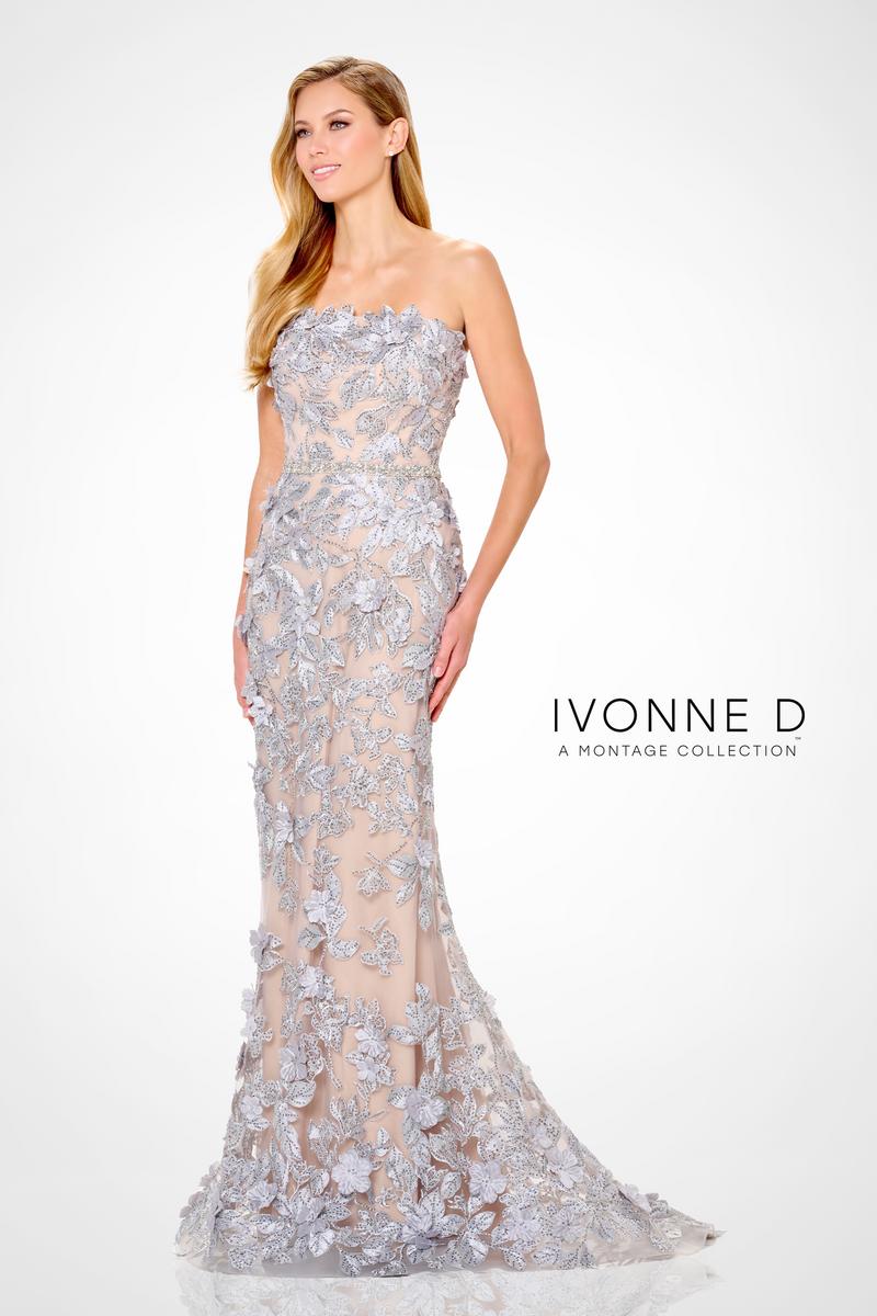 Ivonne D by Mon Cheri 3D Floral Evening Dress ID6205