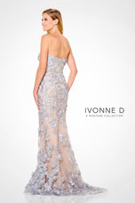 Ivonne D by Mon Cheri 3D Floral Evening Dress ID6205