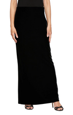 Alex Evenings Long Velvet Skirt 3915857