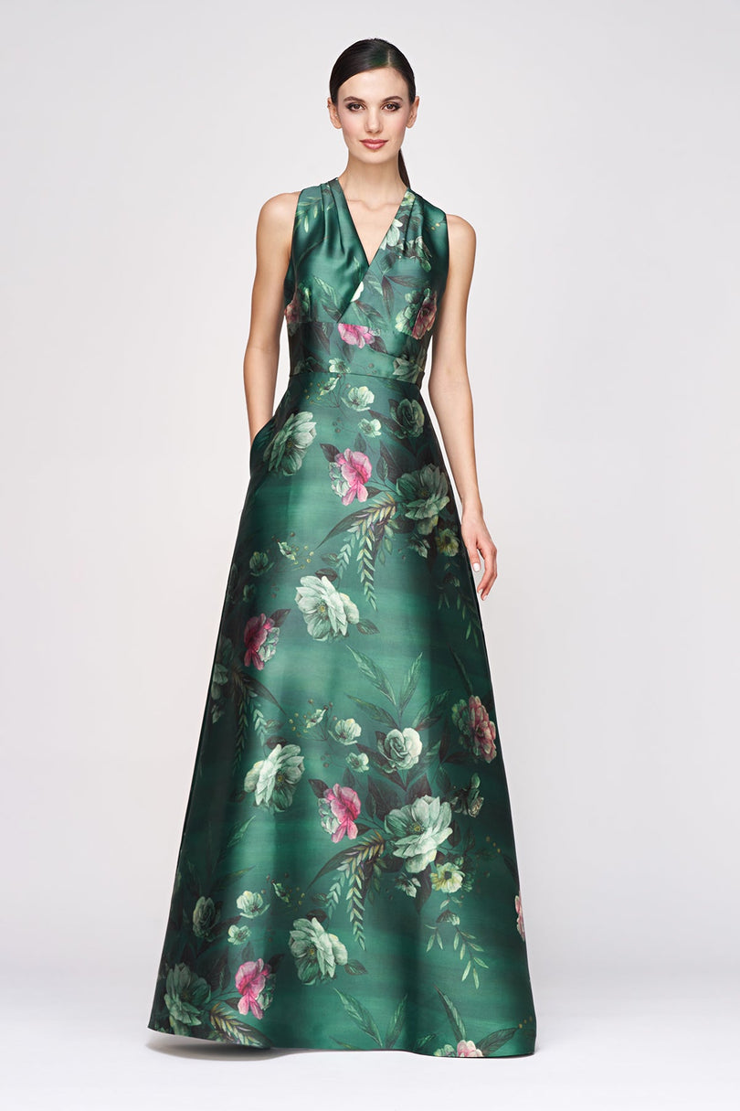 Kay Unger N Neck Floral Rosalind Evening Dress 55112449 Terry Costa