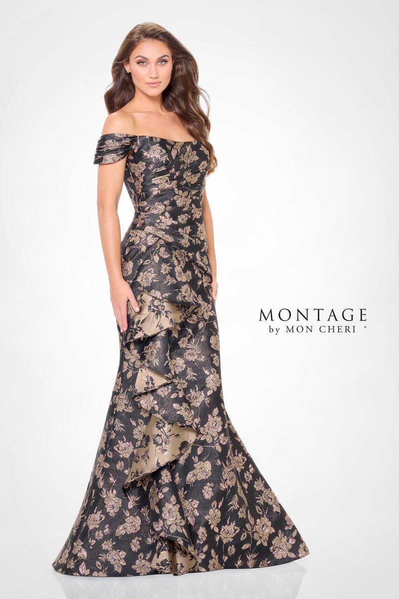 Montage by Mon Cheri Brocade Evening Dress M905