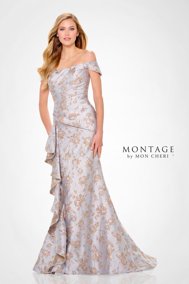 Montage by Mon Cheri Brocade Evening Dress M905