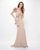 Montage by Mon Cheri Sheath Crepe Dress M915