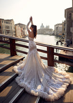 Madam Burcu Beaded Corset Bridal Gown 8146