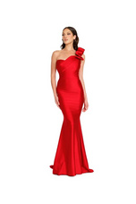 Nicole Bakti One Shoulder Evening Dress 7356