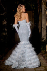 Portia and Scarlett Mermaid Feather Dress PS24037