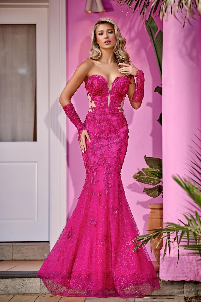 Portia and Scarlett Fit and Flare Prom Dress PS21208 – Terry Costa
