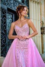 Portia and Scarlett Over Skirt Prom Dress PS24529