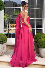 Portia and Scarlett One Shoulder A-Line Prom Dress PS24717