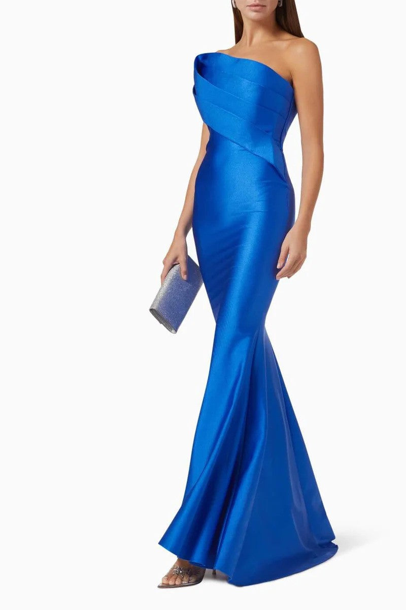 Nicole Bakti Strapless Evening Dress 7082