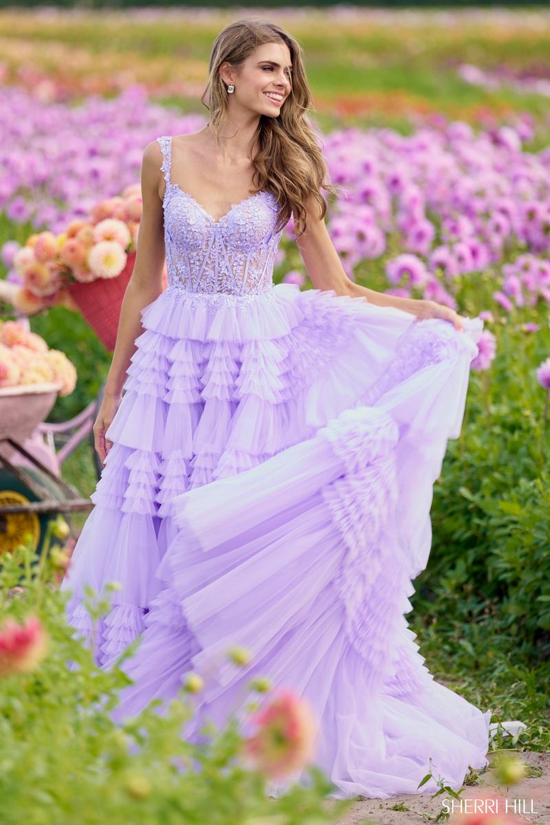 Sherri Hill Strapless Corset Prom Dress 55882 – Terry Costa