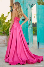 Sherri Hill Strapless Taffeta Drop Waist Prom Dress 56197