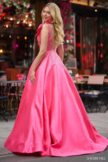 Sherri Hill Bow Shoulder Ball Gown Prom Dress 56929