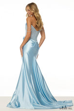 Sherri Hill Pearl Corset Bodice Prom Dress 57044