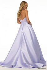 Sherri Hill Corset Lace Satin Ball Gown Dress 57147