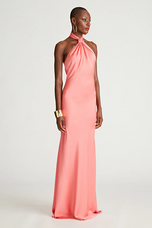 Halston "Emie" Gown In Satin 10111366