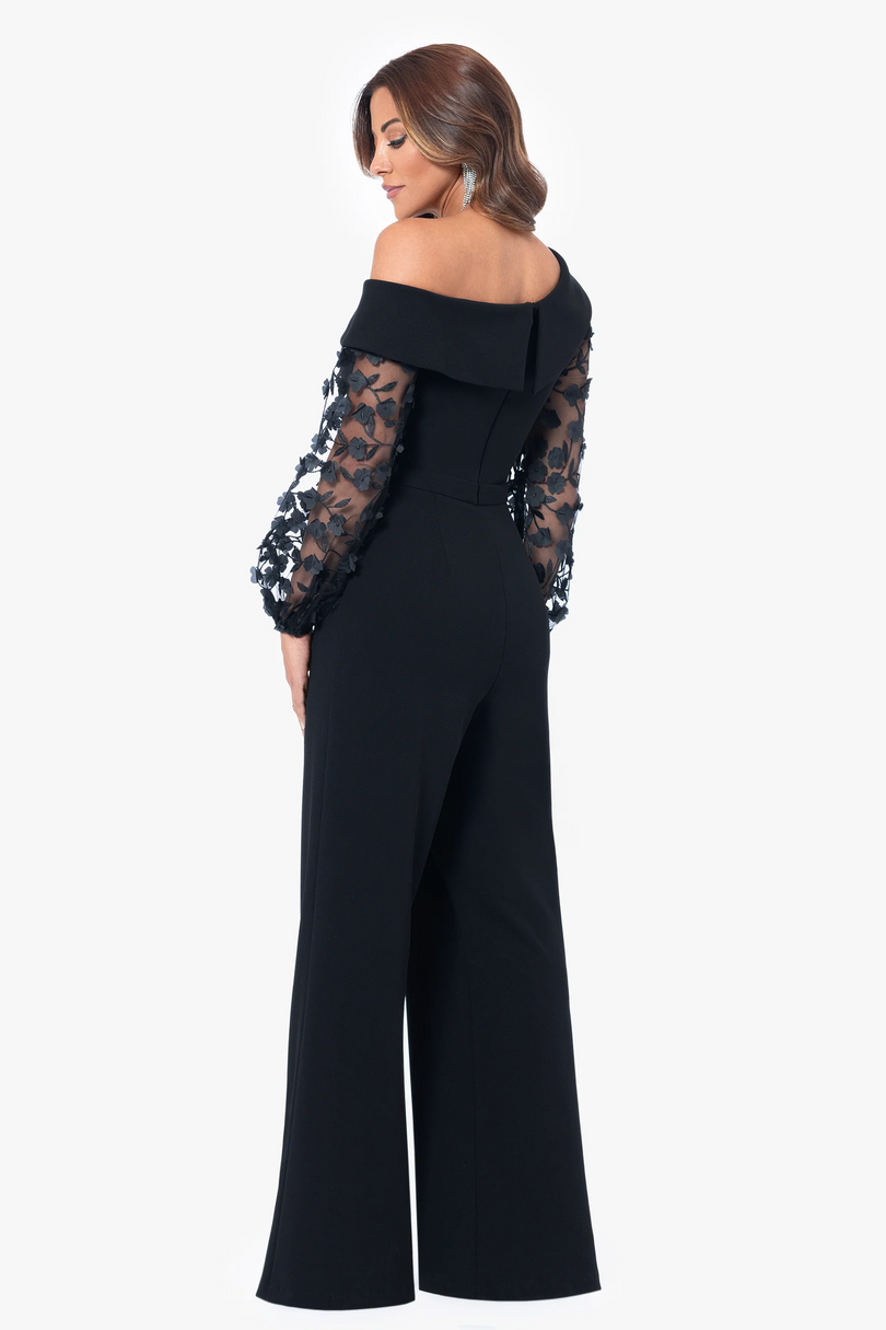 Xscape Evenings "Marina" Scuba Crepe Jumpsuit 6369X