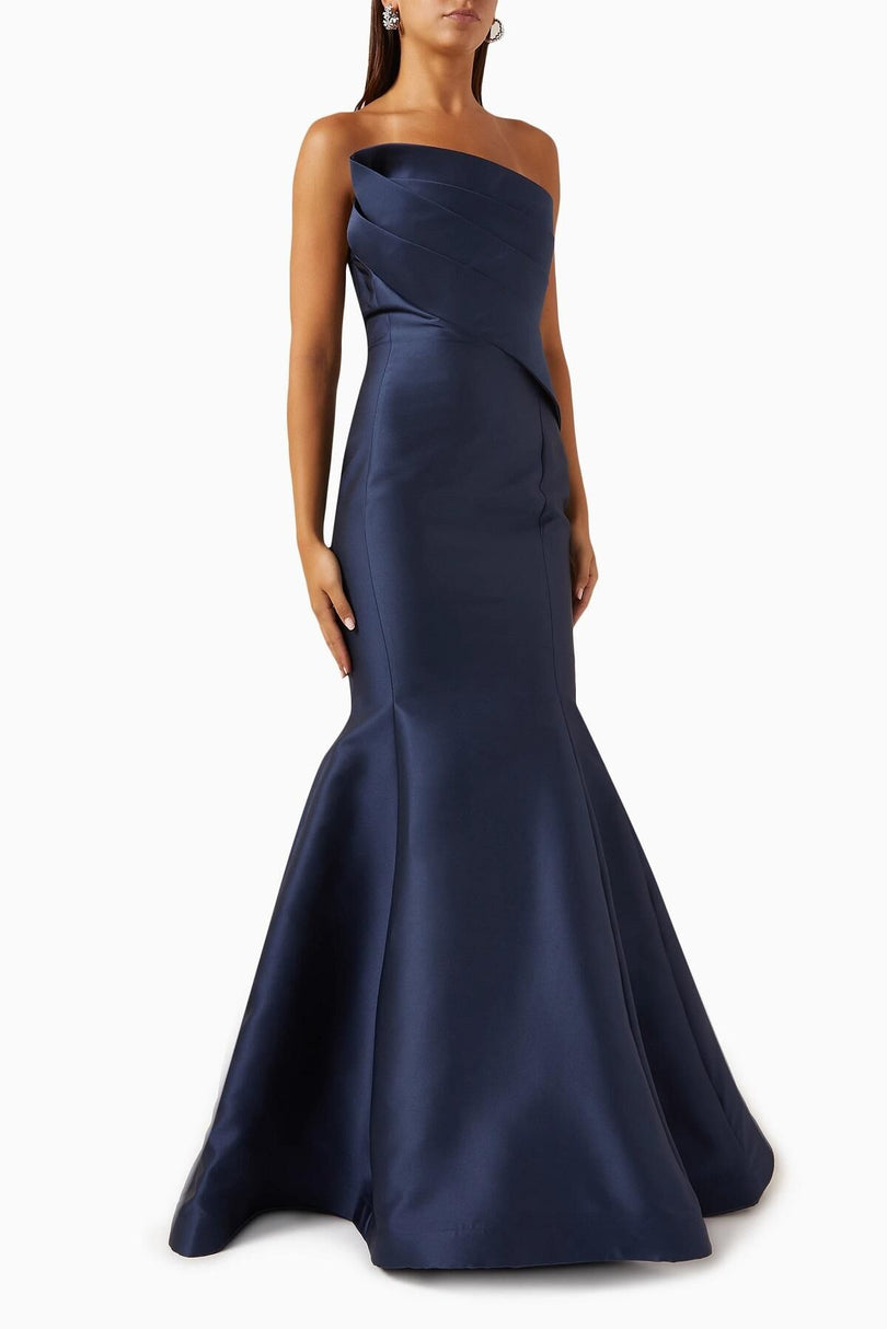 Nicole Bakti Strapless Evening Gown 7206