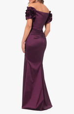 Xscape Evenings Taffeta Off the Shoulder Gown 6394X