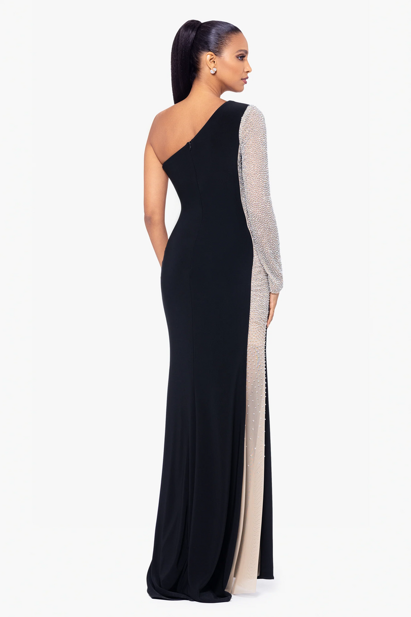 Xscape Evenings One Shoulder "Dorthey" Evening Gown 6554X