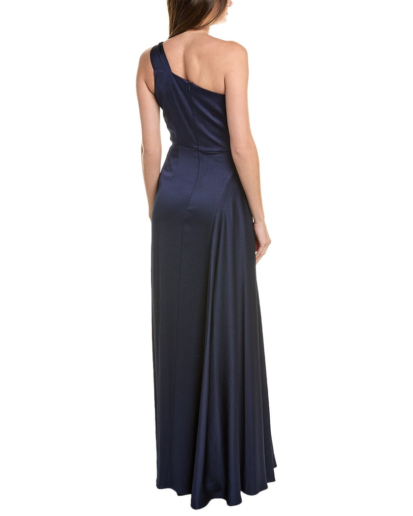 Teri Jon Hammered Satin Evening Gown 239012