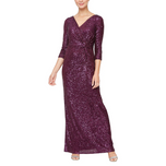 Alex Evenings Sequin Column Gown 8196646