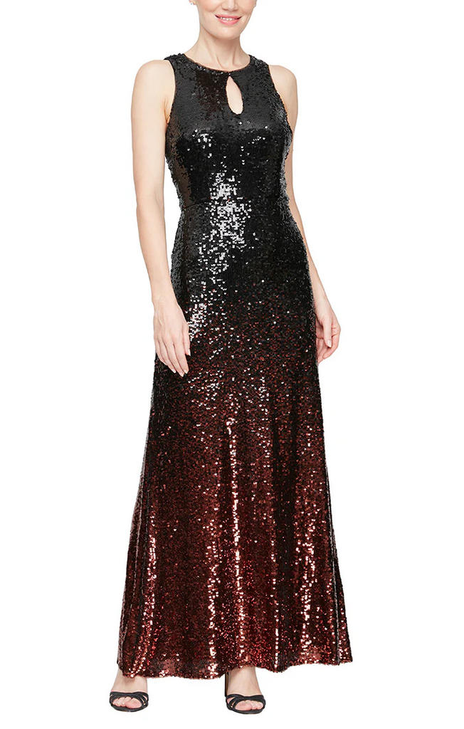 Alex Evenings Sleeveless Ombre Sequin Gown 5196974