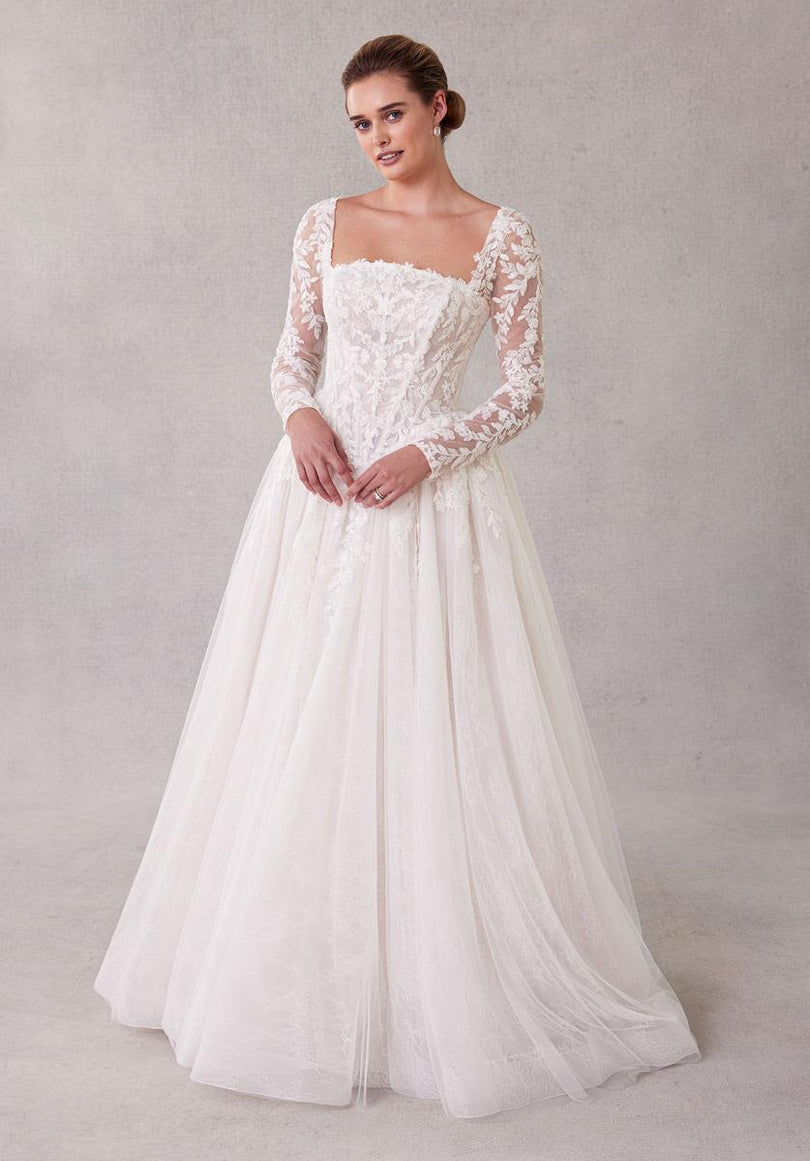 Morilee Bridal Gown "Seattle" Basque Waist Ballgown