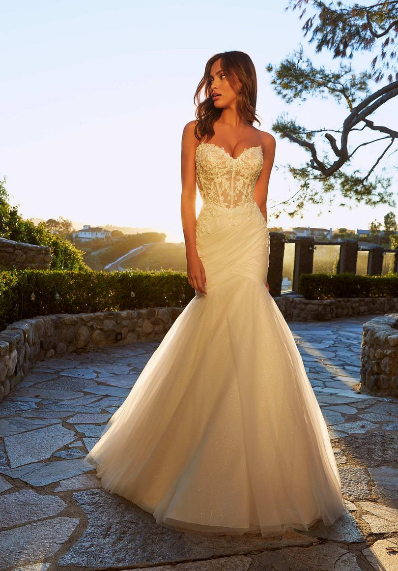 Blu Bridal by Morilee Rowena Corset Wedding Dress 4467