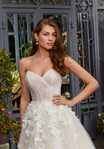 Blu Bridal by Morilee Rosalie Ruched Wedding Dress 4482