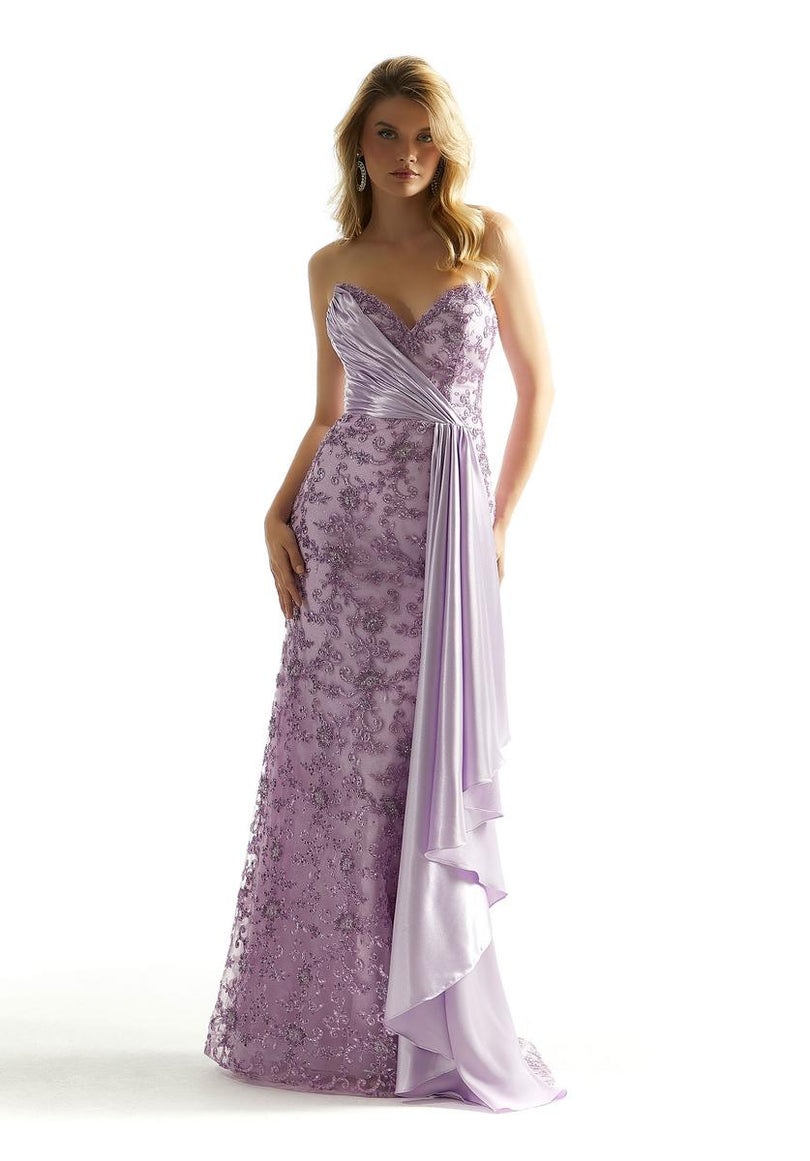 Morilee Strapless Drape Prom Dress 49082